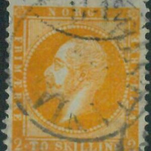 88248a  -  NORWAY -  STAMP  - MICHEL  #  2 -   USED
