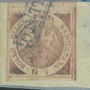 87650 - ITALY Antique States: NAPLES Napoli  - STAMP - Sassone 2b - Finely USED