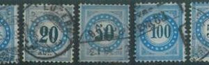 88326  - SWITZERLAND - STAMP - MICHEL  #  Porto 10 / 14 -  VERY FINE USED