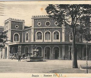 41087 - CARTOLINA d'Epoca - BRESCIA Città - STAZIONE FERROVIARIA TRENI  1948