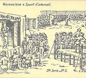 37305 CARTOLINA d'Epoca - D'ELIA: Prigionieri FAYED: Serie 3  N. 2 - BOXE BOXING