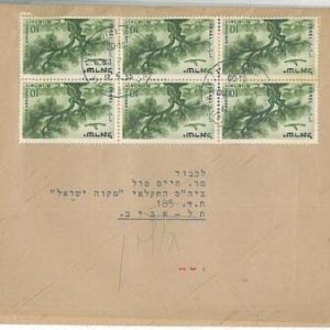27046 - ISRAEL- POSTAL HISTORY : 60 prutot INTERNAL RATE - NICE ! 1955