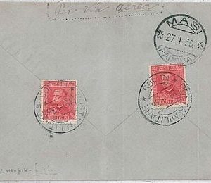 36468  COLONIE  - A.O.I. ERITREA: BUSTA POSTA AEREA - Posta Militare 105 1936