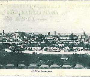 34206  CARTOLINA d'Epoca ASTI - PANORAMA 1917