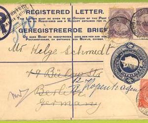 52009 - South Africa - Postal History - Registered STATIONERY COVER to GERMANY