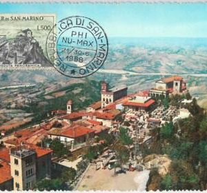 51517   - SAN MARINO -  POSTAL HISTORY- MAXIMUM CARD - ARCHITECTURE 1958