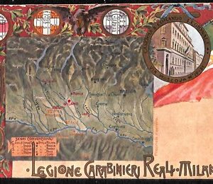ab1388 - CARTOLINO D'EPOCA - MILANO Città : Legione Carabinieri Reali