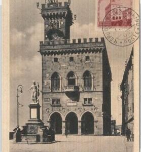 51541   - SAN MARINO -  POSTAL HISTORY - MAXIMUM CARD - ARCHITECTURE 1941