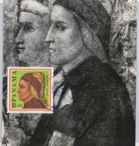 51583  - PANAMA -  POSTAL HISTORY - MAXIMUM CARD -  LITTERATURE : DANTE