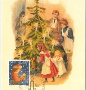 51632   - SWITZERLAND -   MAXIMUM CARD - 1987 PRO JUVENTUTE: Christmas