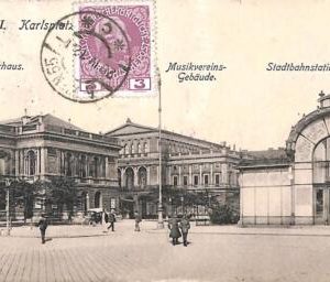 ac3590 - AUSTRIA - Ansichtskarten  VINTAGE  POSTCARD -   Wien - 1912, Karlsplatz
