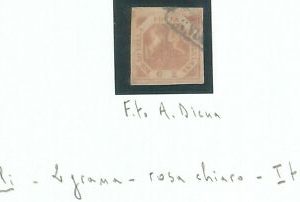 74332 - ANTICHI STATI:  NAPOLI  - Sassone 5 rosa chiaro USATO - A DIENA