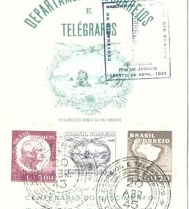 69196 - BRAZIL - POSTAL HISTORY - RHM F.O. 1 - Special Card 1945 - MAPS