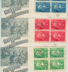 77142 - HABANA - Postal History -  3 FDC COVER 1948 - Retiro Comunicaziones