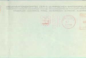 84774 - AUSTRIA - Postal History - MECHANICAL postmark 1964 Sport OLYMPIC GAMES