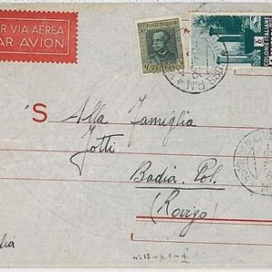 36476  COLONIE  - A.O.I. ERITREA: BUSTA - CONCENTR.  SUSS. PM Asmara 1936