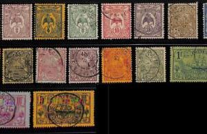 ZA0061 - NOUVELLE CALLEDONIE -  STAMPS -  Yvert  # 88-104 Very Fine USED