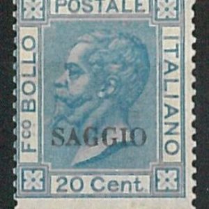 60713c - ITALIA REGNO - Sassone T26 linguellato SOVRASTAMPA: SAGGIO