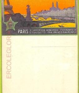 ae99736 - FRANCE -   VINTAGE  POSTCARD - ESPERANTO -  Paris 1914