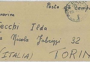 37851   ITALIA RSI:  storia postale - BUSTA : POSTA DA CAMPO con TESTO 1944
