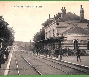 ah2919 - FRANCE - VINTAGE POSTCARD - Montrichard Gare TRAIN STATION