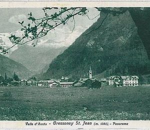 CARTOLINA d'Epoca AOSTA provincia - Gressoney-Saint-Jean 1951