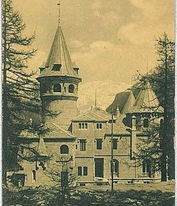 31801 CARTOLINA d'Epoca AOSTA provincia - Gressoney : VILLA SAVOIA