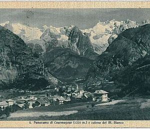 CARTOLINA d'Epoca AOSTA provincia - Courmayeur 1933