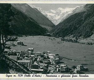 31793  CARTOLINA d'Epoca AOSTA provincia - Cogne 1937