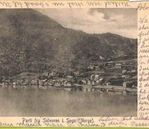 ad1918 - NORWAY - VINTAGE POSTCARD - Solvoren i. Sogn - 1904