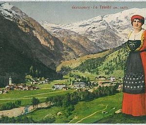 31909  CARTOLINA d'Epoca AOSTA provincia - Gressoney-La-Trinité: COSTUMI
