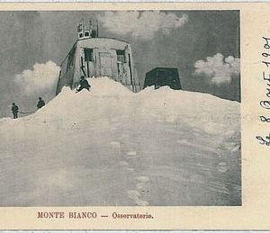 31811  CARTOLINA d'Epoca AOSTA provincia - MONTE BIANCO: OSSERVATORIO 1901