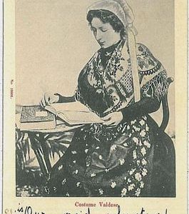 CARTOLINA d'Epoca AOSTA provincia -  COSTUMI
