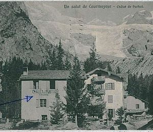 31820  CARTOLINA d'Epoca AOSTA provincia - Courmayeur: CHALLET PERTUD 1929