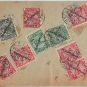74104 -  ITALIA: FIUME - STORIA POSTALE -   BUSTA per la GERMANIA  1922