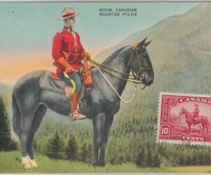 52180 - CANADA -  MAXIMUM CARD - 1954  ANIMALS:  ROYAL CANADIAN MOUNTED POLICE