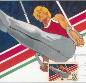 54294 - USA -  POSTAL HISTORY - MAXIMUM CARD - 1984  OLYMPICS Gymnastics RINGS
