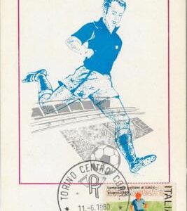 54370 - ITALY - POSTAL HISTORY-MAXIMUM CARD European FOOTBALL Championship 1980