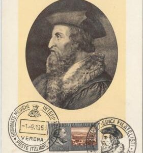 56826 -   ITALY -  POSTAL HISTORY - MAXIMUM CARD: 1955  MEDICI