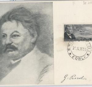 56830 -   ITALY -  POSTAL HISTORY - MAXIMUM CARD - 1955 G. PASCOLI Litterature