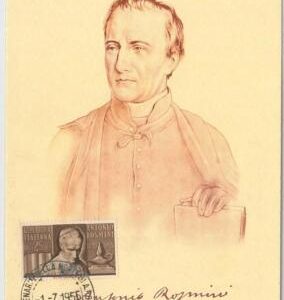 56831 - ITALY - POSTAL HISTORY - MAXIMUM CARD -1955 Antonio Rosmini - philosophy