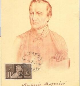 56833 - ITALY - POSTAL HISTORY - MAXIMUM CARD-1955 Antonio Rosmini - philosophy