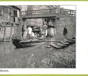 ah0026 - CHINA - VINTAGE POSTCARD - Creek Scene