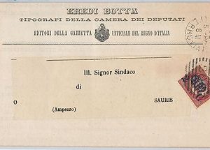 ITALIA REGNO: storia postale - Sassone 29 su BUSTA da ROMA 1880