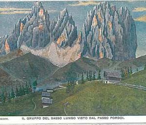 34402  CARTOLINA d'Epoca BELLUNO  - GRUPPO DEL SASSO