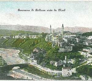 34391  CARTOLINA d'Epoca BELLUNO città - PANORAMA