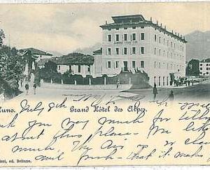 34417   CARTOLINA d'Epoca BELLUNO città - GRAND HOTEL 1901