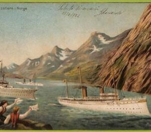 ad1801 - NORWAY - VINTAGE POSTCARD - Hohenzollern - 1902