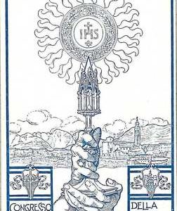 34420   CARTOLINA d'Epoca BELLUNO - 1923 CONGRESSO EUCARISTICO - DIOCESI BELLUNO