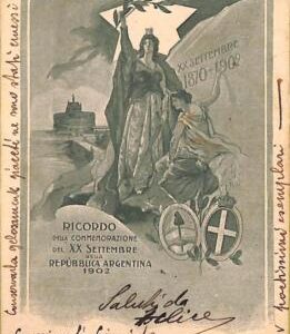 ac1462 - ITALY - Vintage Postcard CARTOLINA D'EPOCA Illustrata - ARGENTINA  1902